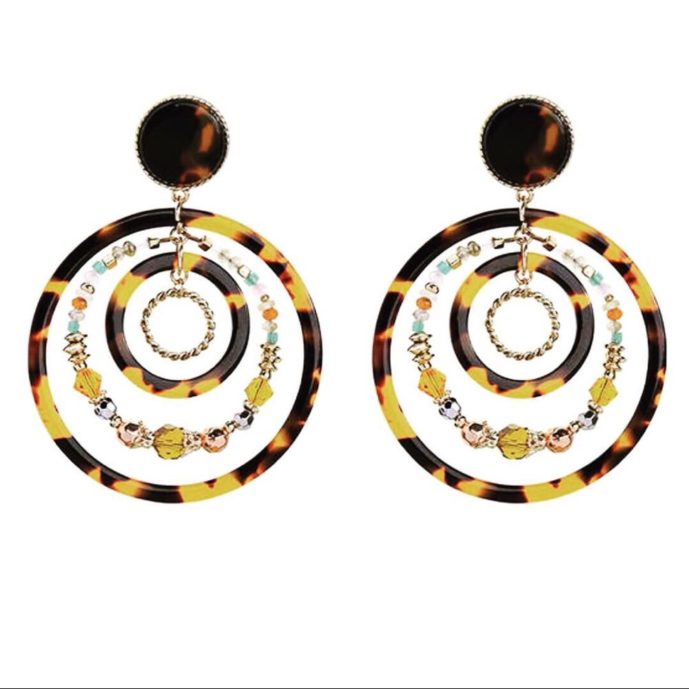 Statement Earrings Bohemain New Resin Acetate
